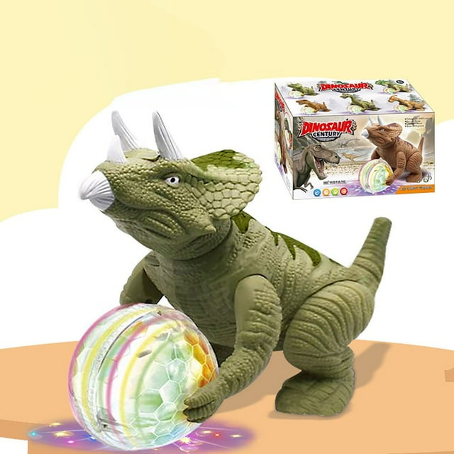 Jouet Dinosaure Électrique Mécanique Garçon Rampant Éclairage Effet Sonore Modèle Simulation Éducation Précoce Cadeau de Vacances