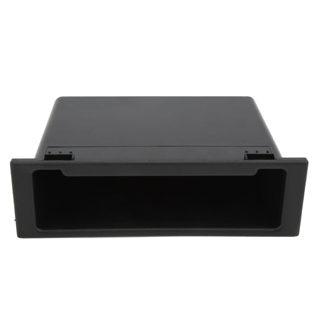 Stereo Storage Box, Sturdy Dash Organizer Single Din Multi Application Black Inner Large Space For Car
