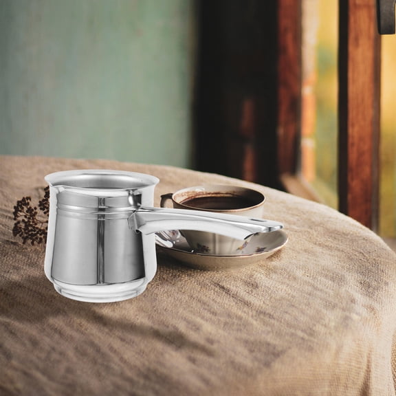 Milisten Turkish Coffee Pot Stainless Steel Multi Function Beverage Server for Household Brewing