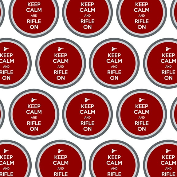 Keep Calm And Rifle On Guns Shooting Hunting Premium Gift Wrap Wrapping Paper Roll