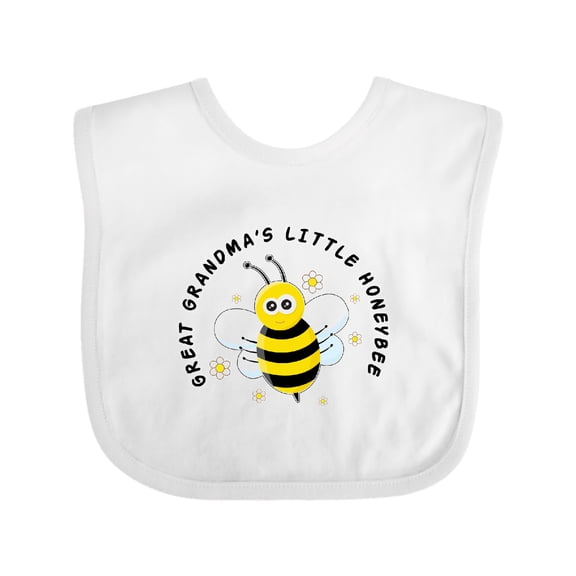 Inktastic Great Grandma's Little Honeybee Boys or Girls Baby Bib