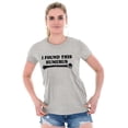 thumbnail image 4 of Found This Humerus Bone Doctor Pun Womens Fitted Plus Size Graphic Tee Brisco Brands 2X, 4 of 5