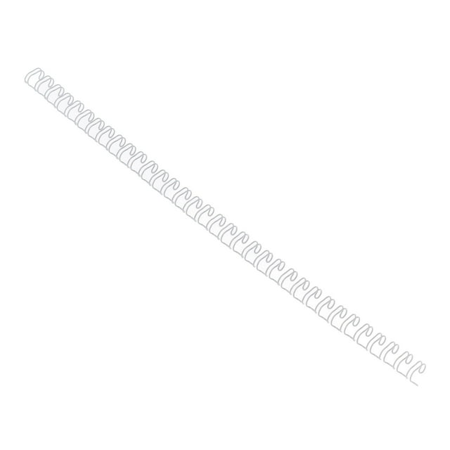 Iron Wire Double Loop Binding Spine, 6.4mm Diameter, 34 Teeth, 3:1 Pitch, 20 Sheets, 360 Degree Rotation, Nylon Coated, for Documents, Books, Notes, Reports