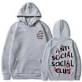 thumbnail image 1 of Sweat à Capuche Imprimé Club Social pour Hommes et Femmes, Pull Décontracté avec Poche Kangourou, 1 of 4