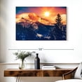 thumbnail image 3 of Elephant Stock Colorado Wall Art - Horizontal Canvas Wall Art - Living Room Wall Decor - Nature Canvas - Orange And Blue Decor - 39" x 26", 3 of 8