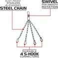 thumbnail image 4 of RDX Punching Bag for Boxing Training, 4ft 5ft Unfilled Heavy Bag Anti Swing Set With Punching Gloves and Hanging Chain, 3pc for Grappling, Kickboxing, MMA, Muay Thai, Karate, BJJ and Taekwondo, 4 of 6