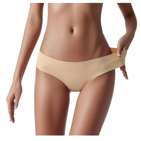 Underwear Breathable Midwaist Silk Non- Color Solid Women s Sexy Underwear For Women Hipster Panties Plus Size Panties For Curvy Women