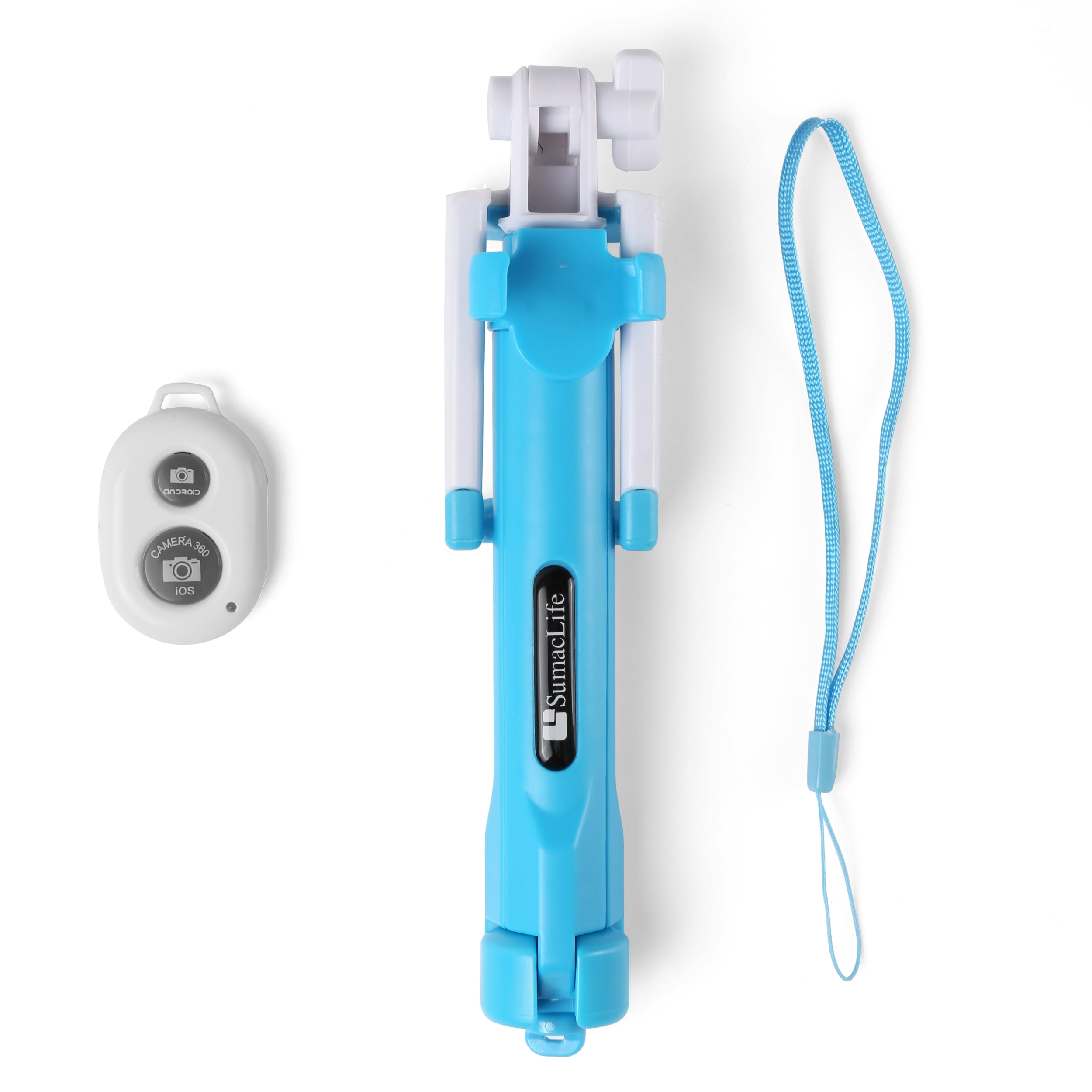 Portable Wireless Remote Control Selfie Stick and Mini Tripod with Tempered Glass Screen Protector for iPhone X