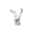 thumbnail image 3 of Cerámica Cabeza de ciervo Lámpara Estatua Estatuilla coleccionable Escultura animal Decoración L Soledad Ornamento decorativo de cabeza de ciervo, 3 of 10