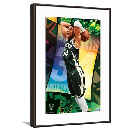 NBA Milwaukee Bucks – Giannis Antetokounmpo 21 Canvas Wall Poster 14.725 x 22.375