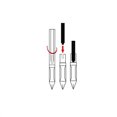 thumbnail image 4 of 10pcs 2.6 / 3.4 Black Universal Fountain Pen Ink Cartridges pen refill 3.4 blue, 4 of 6