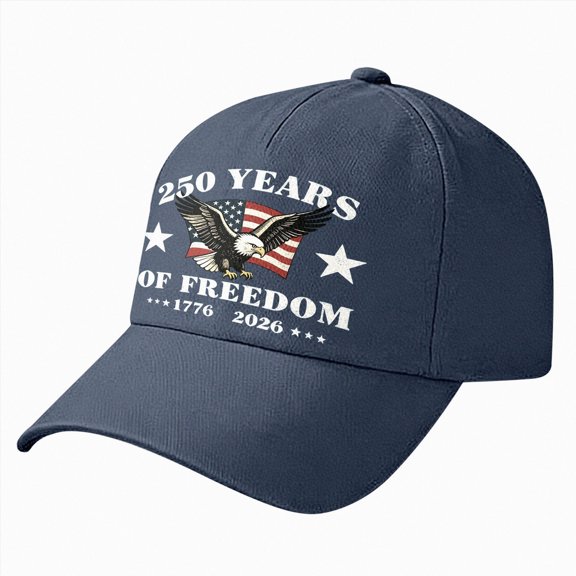 idosla USA 250th Anniversary Cap - Hat Baseball Cap for Men Women, Eagle Patriotic American Flag for Independence Day (Navy, One Size)