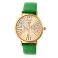 thumbnail image 1 of Crayo CRACR4304 Fortune Strap Watch - Gold & Green, 1 of 3
