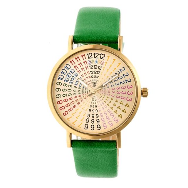 Crayo CRACR4304 Fortune Strap Watch - Gold & Green