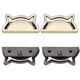 thumbnail image 3 of Juego de 4 hebillas decorativas de Metal, tapón de Clip para gato, artículos de cuero, equipaje, pantalones vaqueros, accesorios de bricolaje, B01-51-52058 de bronce, 3 of 5