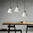 thumbnail image 7 of JLOWCO Led Hanging Lights with Plug in Cord,modern Pendant Lights Kitchen Island Lighting White Kitchen Lights Over Island (LED Bulb Include), 7 of 7