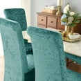 thumbnail image 6 of Velvet Chair Covers Large,Set of 4/6 XL Stretchy Chair Slipcovers Universal Non-slip Removable Washable Soft Dining Chair Protector Cover for Hotel Wedding Living Room-2-B, 6 of 8