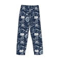 thumbnail image 3 of Vsdgher Sailing Cruises Nautical Print Mens Pajama Pants Sleep & Lounge Pants, PJ Bottoms With elastic waistb and Pockets, 3 of 5