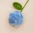 thumbnail image 4 of Sunjoy Tech Hand Woven Rose Flower Realistic Looking Bright Color Non-Fading Extra Soft Timeless Cotton Crochet Rose Flower Handmade Fake Flower Home Supplies, 4 of 8
