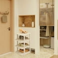 thumbnail image 4 of Floleo Shoe Rack Organizer 3/4/5/6 Tier For Closet Entryway Free Standing Plastic Storage Shoe Shelf With Top Board, 4 of 8