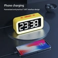 thumbnail image 1 of ziyahi Digital Alarm Clock Bedside Desktop Clocks Multifunctional Mirror Table Clock Electronic LED Clocks Kids Adults Black, 1 of 9