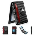 thumbnail image 1 of Cartera KIKVES Airtag para hombre con bloqueo RFID de fibra de carbono, 1 of 8