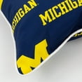 thumbnail image 6 of Michigan Wolverines College Covers Indoor or Outdoor Decorative Pillow Pair, 16 in x 16 in, 6 of 7