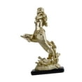 thumbnail image 5 of deevoka Mermaid Statue Art Work Craft Tabletop Ornament for Living Room Shelf Office, 5 of 9