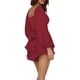 thumbnail image 5 of TRKIYQC Mono Corto Suelto para Mujer, Mono Corto con Volantes Fruncidos y Manga Larga con Linterna de Color Sólido TRKIYQC moda, 5 of 9