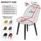 thumbnail image 3 of Fundas de silla de tela fina maciza - dimensiones generales - fundas de silla elástica grande - fundas de silla elástica para salas de estar domésticas, 3 of 4