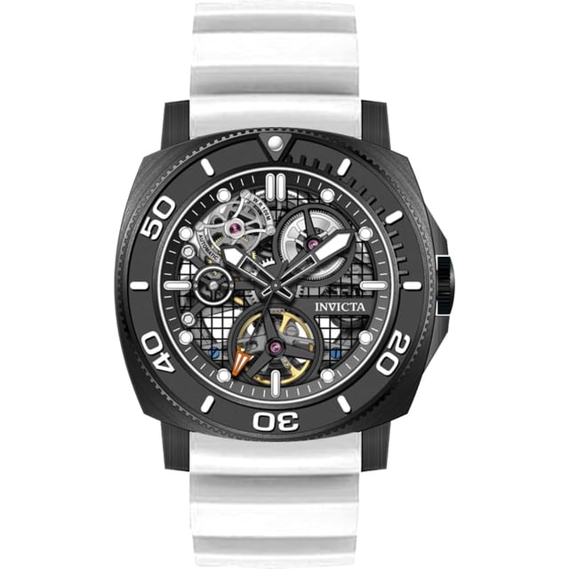 Reloj Invicta Sea Hunter 44 mm acero esfera negra JX-2802