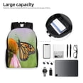 thumbnail image 6 of Honeii A monarch butterfly Print Laptop Backpack for Work, College, Travel, Daily Backpacks for Men Women, Sport Rucksack,Computer Bag, 6 of 8