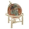 Kalifano Copper Amber 3-in. Gemstone Globe with Nautical Stand
