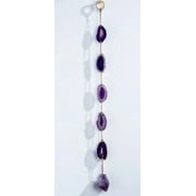 GeoCentral - Purple Agate Suncatcher Wall Hangings- 24 inches