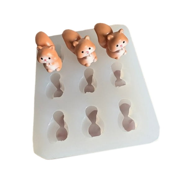 Reusable Easy Releases Squirrel Shaped Silicone Mould For Desserts And Creative Projects
