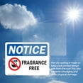 thumbnail image 6 of (2 Pack) Fragrance Free Sign With Symbol OSHA Notice Sign 14 Inch X 10 Inch Vinyl Label Decal Sticker Weather Resistant, UV Protected for Workplace, Business, and Construction Site,, 6 of 7