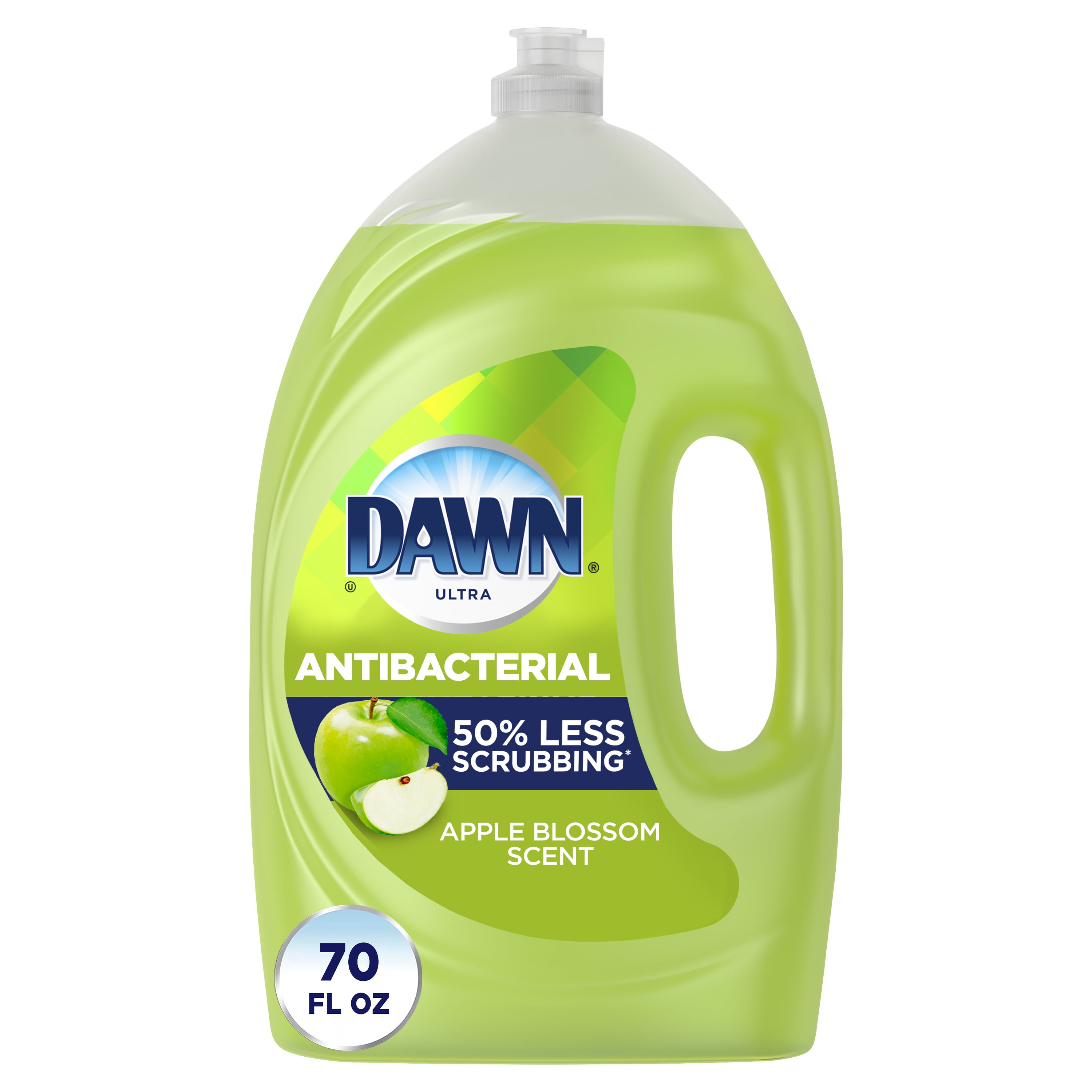 Dawn Ultra Antibacterial Liquid Dish Soap, Apple Blossom Scent, 70 fl oz