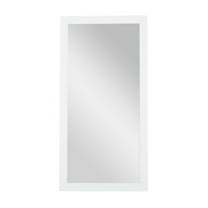 DecMode 33" x 65" White Wall Mirror