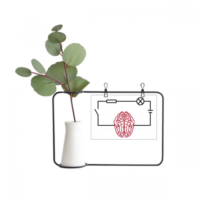 Circuit Cerveau Puissance Physique Métal Cadre Cerac Vase Décor