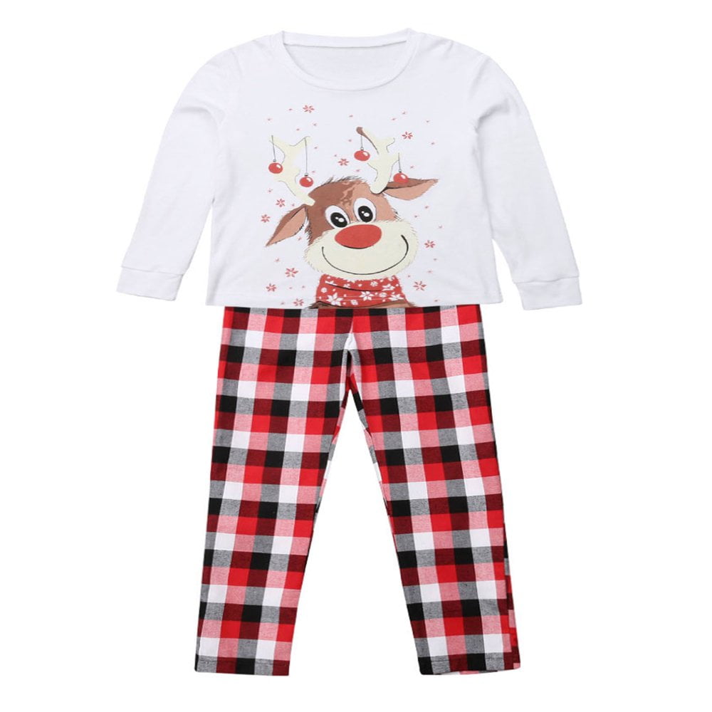 Reindeer print family matching christmas pajamas new arrivals