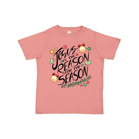 

Inktastic Jesus is the Reason for the Season Christmas Bells and Stars Gift Toddler Boy or Toddler Girl T-Shirt