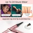thumbnail image 2 of 4-Tip Eyebrow Pen 3D Waterproof Microblading Eyebrow Pen，Natural Makeup Long-Lasting Fine Stroke Magic Eyebrow Pencil,Light Brown, 2 of 7