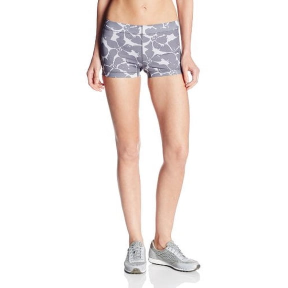 Roxy Juniors Spike Spandex Short, Tropical Pink Print, Large