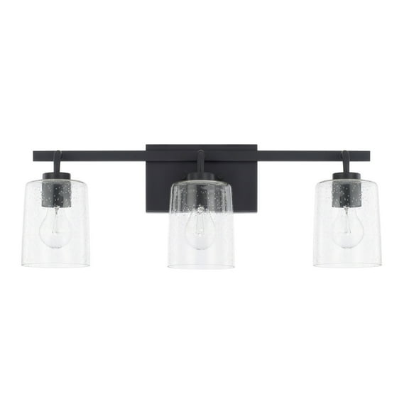 Capital Lighting 128531-449 Greyson 3 Light 25" Wide Bathroom Vanity Light - Black