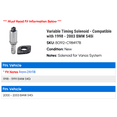 thumbnail image 2 of Variable Timing Solenoid - Compatible with 1998 - 2003 BMW 540i 1999 2000 2001 2002, 2 of 2