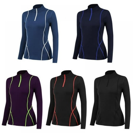 MELLCO Autumn and Winter Plus Velvet Pullover Women Long Sleeve Fitness Running Jacket Yoga Shirts S-XXL(Top cloth)