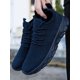 thumbnail image 1 of Shoes For Men Gym Tennis Athletic Mesh Fashion Sneakers Lightweight Sports Workout Running Casual Shoes Comfortable Footwear Trainers Black, 1 of 4