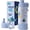 Ocean Blue, variant on Bentoheaven Kids Water Bottle Stainless Steel for Boys & Girls, 2 Lids (Chug & Straw), Handle & Silicone Boot, Reusable Metal Leak-proof Insulated Tumbler, School & Sports 17oz (Green)