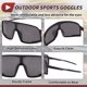 thumbnail image 5 of 1 Set de Gafas de Motocicleta Antideslumbrantes Tri-Acetato de Celulosa UV400 Gafas de Sol para Deportes al Aire Libre para Motocross, Moto de Tierra, ATV Lente Negra Marco Negro y Gris, 5 of 6