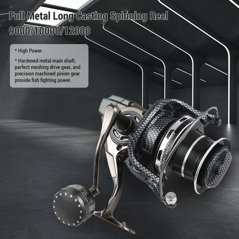 FDDL Speed Ratio 4.1 1 Fishing Reels Spinning Metal Long Casting Reel Snake  Pattern DE Color 14+1 High Speed Gear Ratio Ultra Smooth for